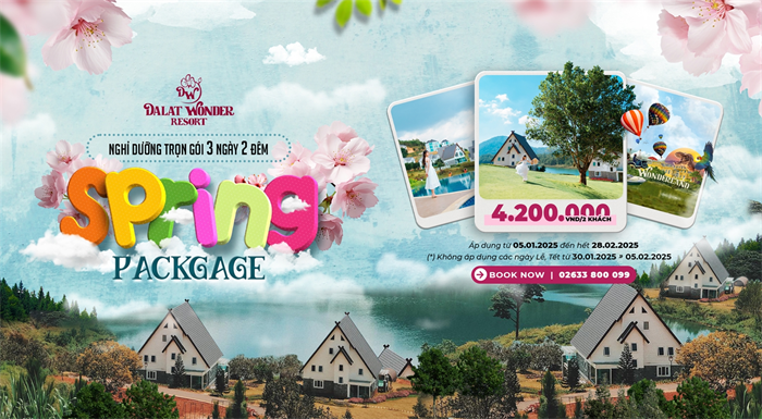 🌸SPRING PACKAGE - ĐÓN XUÂN TẠI DALAT WONDER RESORT 🌸